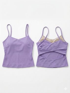 Lululemon Cross-Back Nulu Yoga Tank Top | Purple | Size 8